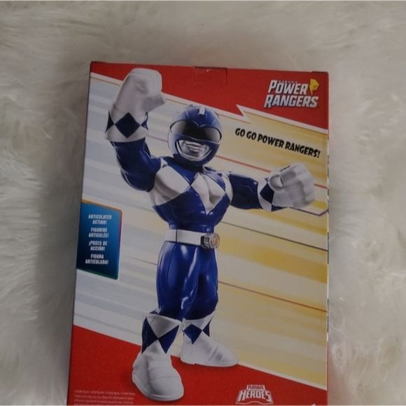 NWT Mega Mighties Blue Power Ranger 10 Inch Figure Ages 3 & Up - Picture 2 of 3